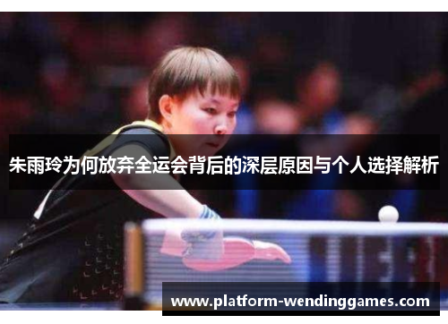 朱雨玲为何放弃全运会背后的深层原因与个人选择解析